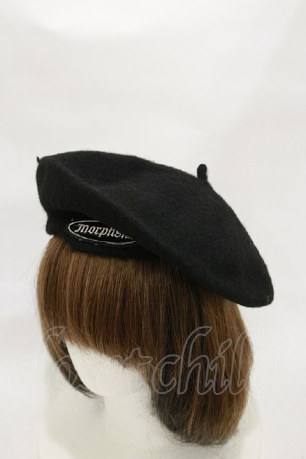 画像1: MORPH8NE / POTION BERET  黒 H-25-12-08-001-PU-AC-KB-ZH (1)