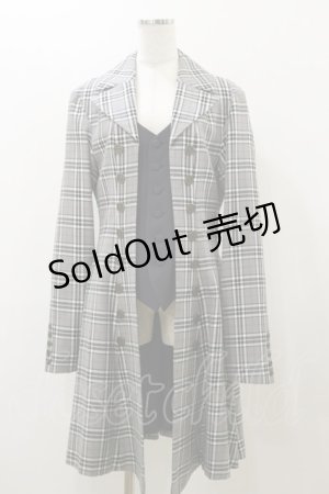 画像: ATELIER BOZ / チェックローランドジャケット  グレー H-25-12-08-069-EL-JA-KB-ZH