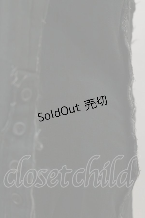 画像4: Na+H / ダメージガーゼジャケット  黒 H-25-12-08-070-PU-JA-KB-ZH (4)