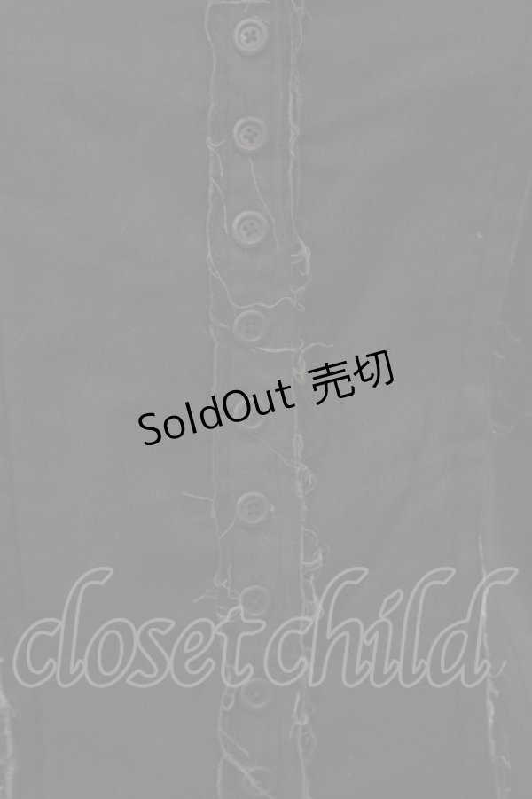 画像5: Na+H / ダメージガーゼジャケット  黒 H-25-12-08-070-PU-JA-KB-ZH (5)