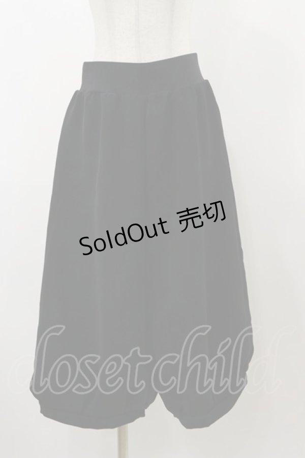 画像1: Na+H / scパンツ  ブラック H-25-12-08-071-PU-PA-KB-ZH (1)