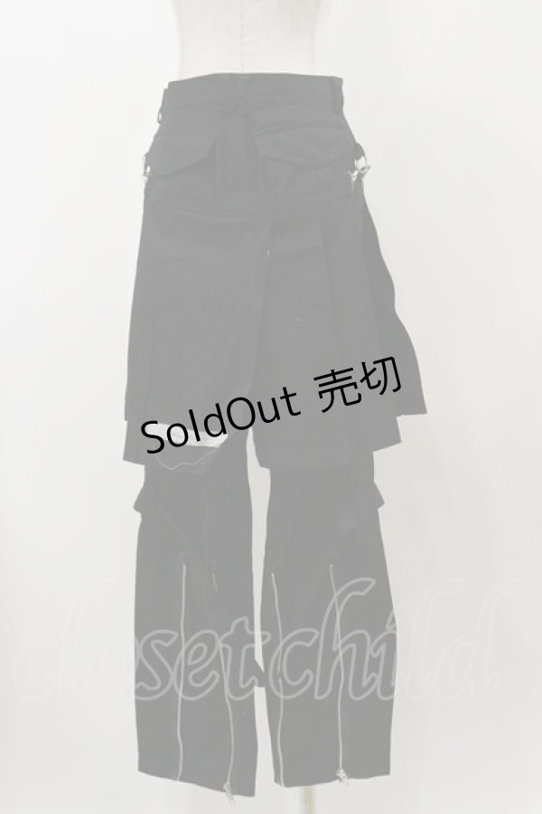 画像2: alice auaa / ボンテージパンツ 2（ユニセックス） ブラック H-25-12-08-073-AA-PA-KB-ZH (2)