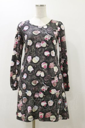 画像: MILK / アフタヌーンカップケーキワンピース  スモークブラック H-25-12-08-076-ML-OP-KB-ZH