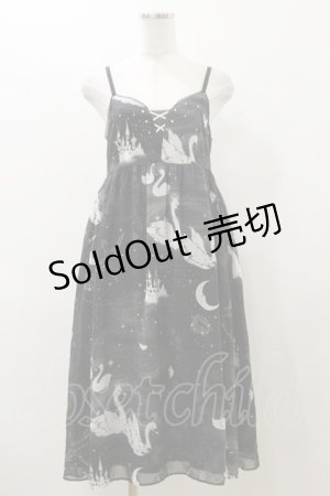 画像: MILK / スワンレイクソワレ  ブラック×ホワイトスワン H-25-12-08-079-ML-OP-KB-ZH