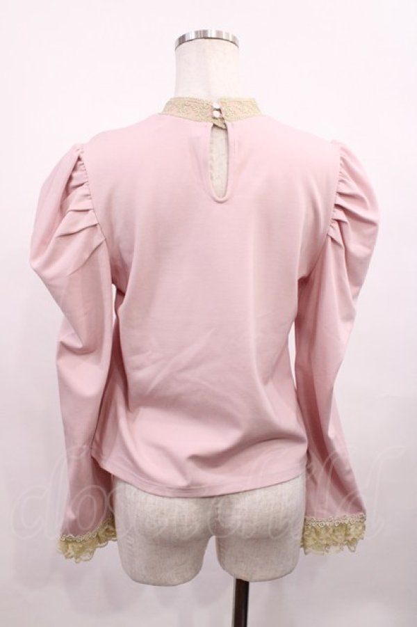 画像2: Lolime by mellfy memory / Mary rose ハイネックカットソー M PINK H-25-12-08-1029-LO-TO-NS-ZH (2)