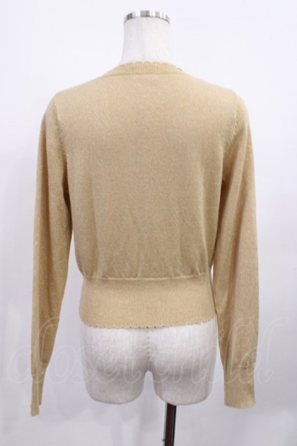 画像2: Angelic Pretty / Twinkle グリッターニットカーディガン Free ゴールド H-25-12-08-1030-AP-TO-NS-ZH (2)