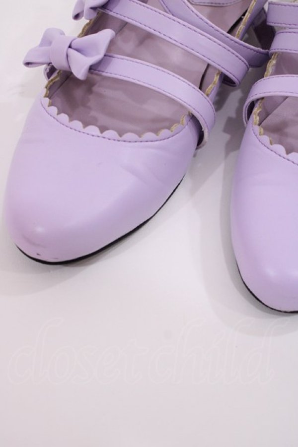 画像5: Angelic Pretty / お散歩リボンシューズ M ラベンダー H-25-12-08-1034-AP-SH-NS-ZH (5)