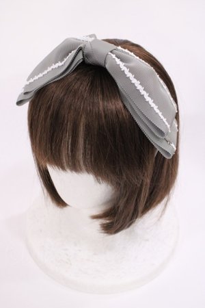 画像: Angelic Pretty / Sophie Marineカチューシャ  グレー H-25-12-08-1036-AP-AC-NS-ZH