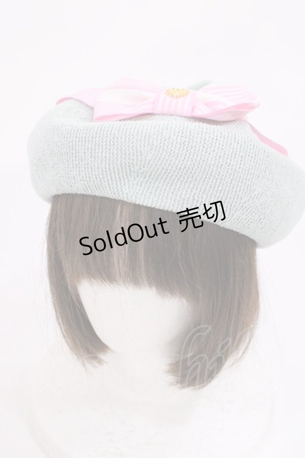 画像1: Angelic Pretty / Cuteストライプリボンサマーベレー  サックス H-25-12-08-1040-AP-AC-NS-ZH (1)