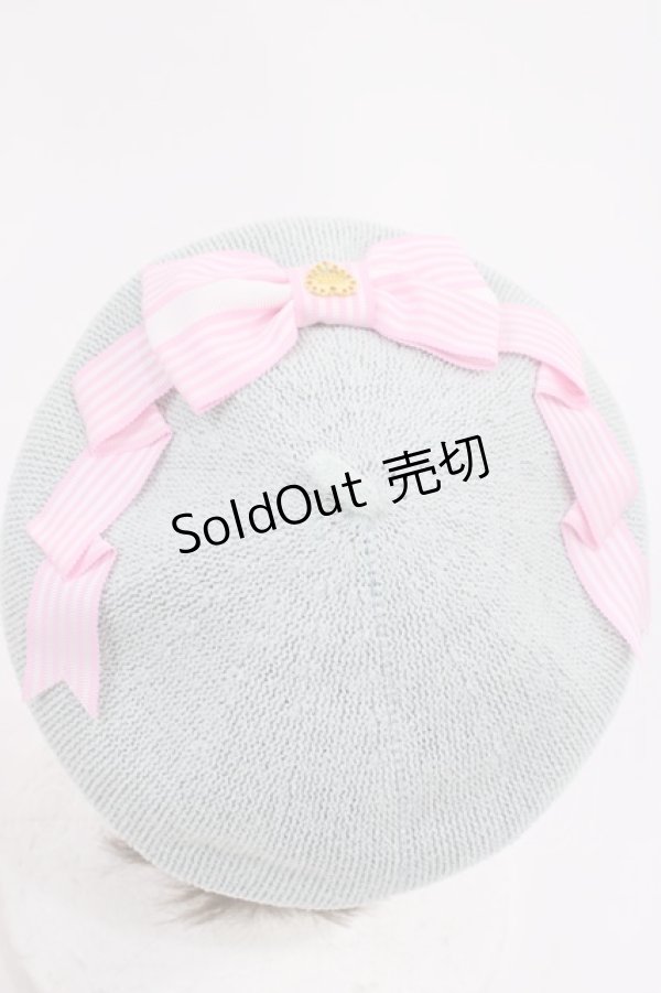 画像2: Angelic Pretty / Cuteストライプリボンサマーベレー  サックス H-25-12-08-1040-AP-AC-NS-ZH (2)