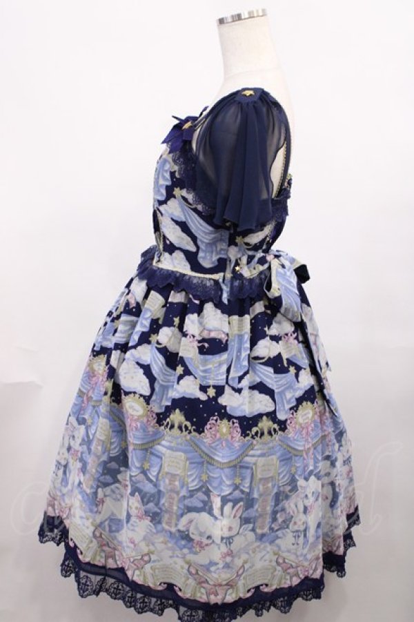 画像2: Angelic Pretty / Holy Theaterジャンパースカート Free ネイビー H-25-12-08-1004-AP-OP-NS-ZH (2)