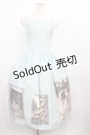 画像: Innocent World / 金子國義アリスジャストウエストジャンパースカート M108cm サックス H-25-12-08-1005-IW-OP-NS-ZH