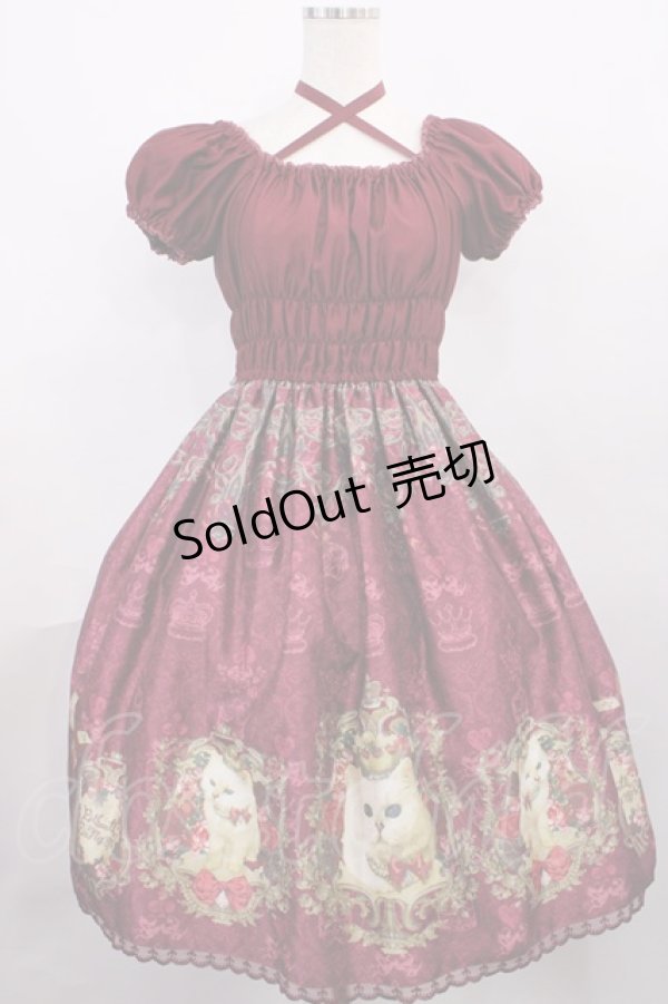 画像1: Enchantlic Enchantilly / クイーンキャットワンピース Free ボルドー H-25-12-08-1007-LO-OP-NS-ZH (1)