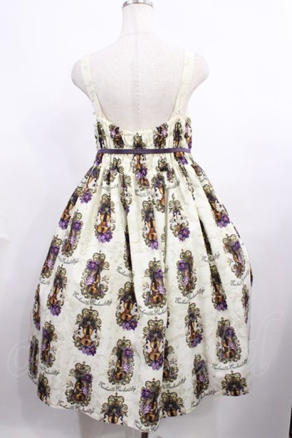 画像3: Enchantlic Enchantilly / ヴィオレッタへ捧ぐヴァイオリンジャンパースカート おおきいサイズ アイボリー H-25-12-08-1001-LO-OP-NS-ZH (3)