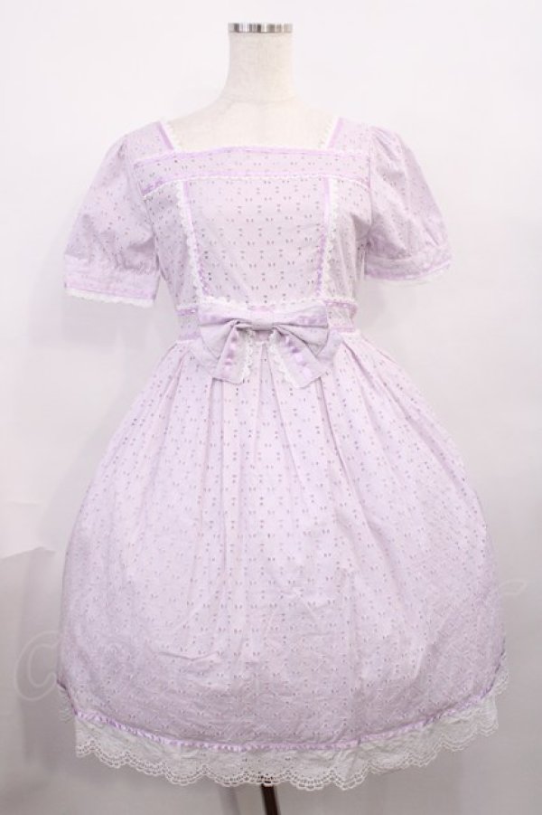 画像1: BABY,THE STARS SHINE BRIGHT / Innocent Ribbon Lace オードリーワンピース Free ラベンダー H-25-12-08-1008-BA-OP-NS-ZH (1)