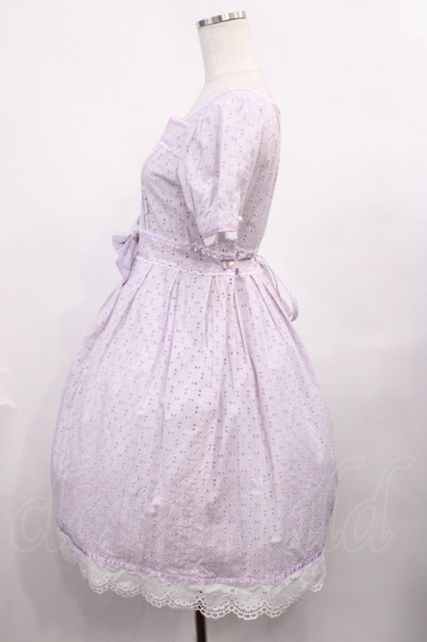 画像2: BABY,THE STARS SHINE BRIGHT / Innocent Ribbon Lace オードリーワンピース Free ラベンダー H-25-12-08-1008-BA-OP-NS-ZH (2)