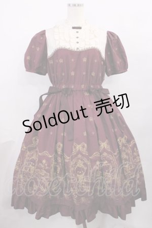 画像: Victorian maiden / ロイヤルベアサイドリボンワンピース Free ボルドー H-25-12-08-1009-CL-OP-NS-ZH
