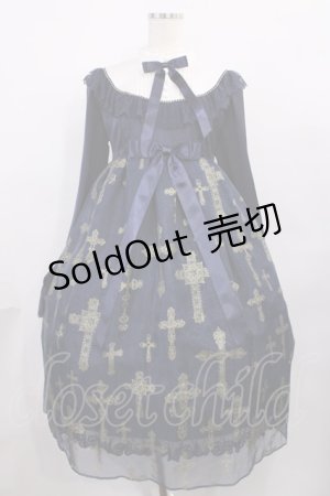画像: Angelic Pretty / Holy Rosaryワンピース Free ネイビー H-25-12-08-1010-AP-OP-NS-ZH