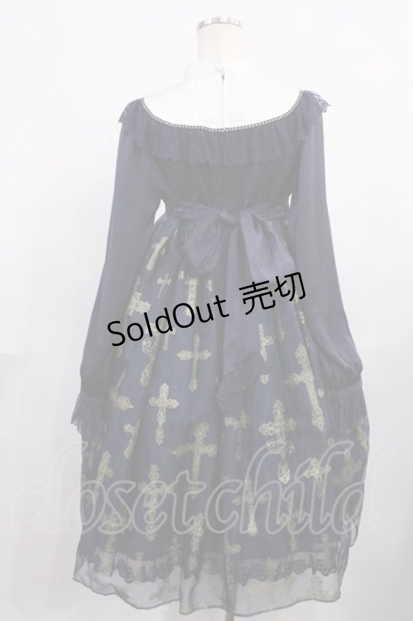 画像3: Angelic Pretty / Holy Rosaryワンピース Free ネイビー H-25-12-08-1010-AP-OP-NS-ZH (3)