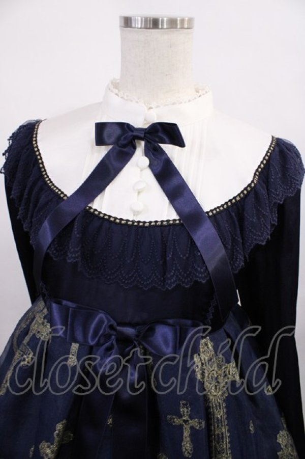 画像4: Angelic Pretty / Holy Rosaryワンピース Free ネイビー H-25-12-08-1010-AP-OP-NS-ZH (4)