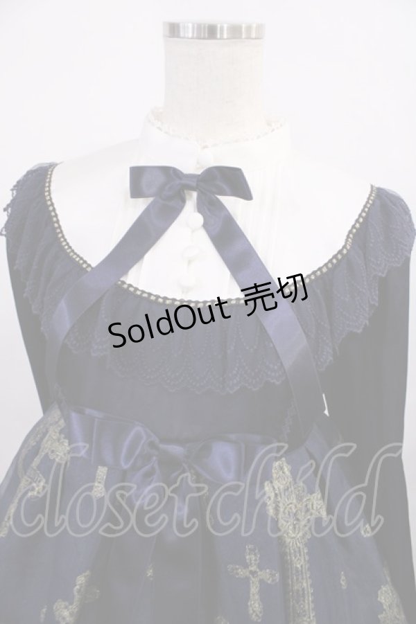 画像4: Angelic Pretty / Holy Rosaryワンピース Free ネイビー H-25-12-08-1010-AP-OP-NS-ZH (4)