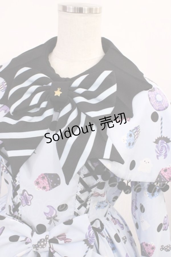 画像4: Angelic Pretty / Happy Treat Partyワンピース Free サックス H-25-12-08-1011-AP-OP-NS-ZH (4)