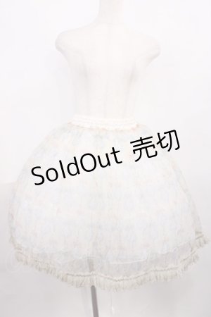 画像: Enchantlic Enchantilly / クリスタルリボンオーバースカート Free アイボリー H-25-12-08-1014-LO-SK-NS-ZH