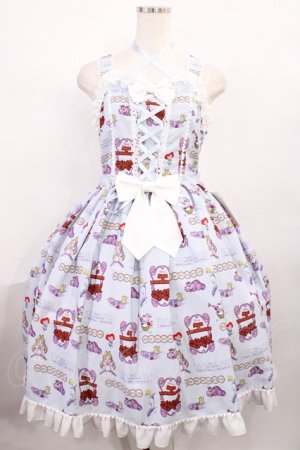 画像: metamorphose / Disney Alice in Wonderlandジャンパースカートセット 1（通常サイズ） サックス H-25-12-08-1002-ME-OP-NS-ZH