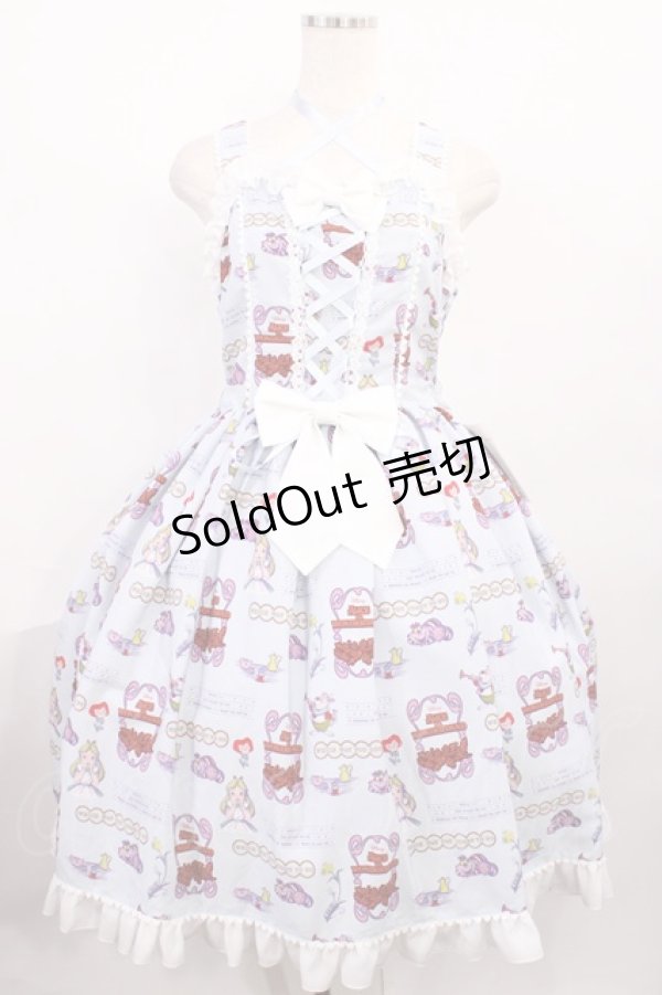 画像1: metamorphose / Disney Alice in Wonderlandジャンパースカートセット 1（通常サイズ） サックス H-25-12-08-1002-ME-OP-NS-ZH (1)