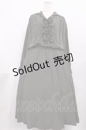 画像: INGEBORG / ドットリボンワンピース Free ブラック H-25-12-08-1020-LO-OP-NS-ZH