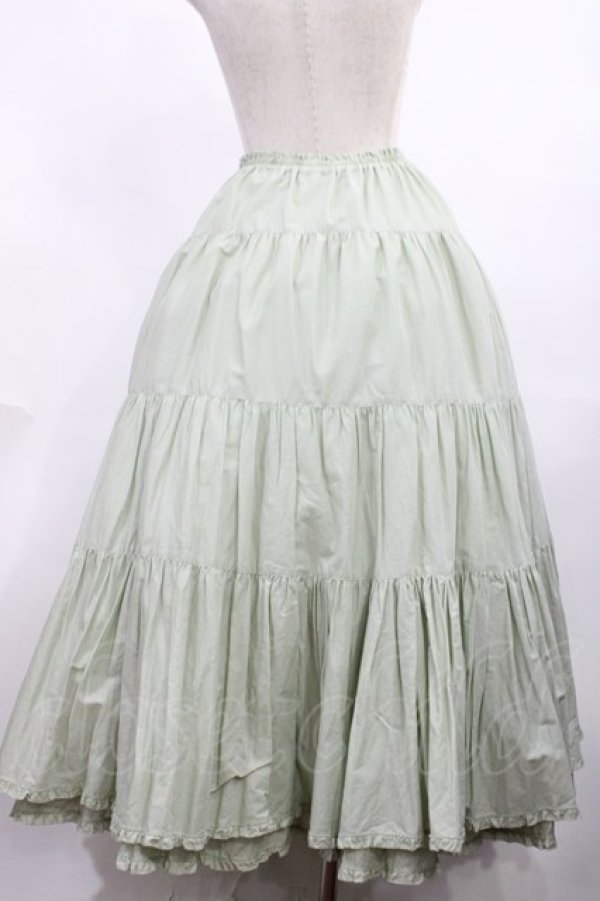 画像3: PINK HOUSE / ローンティアードスカート F グリーン H-25-12-08-1024-LO-SK-YZ-ZH (3)