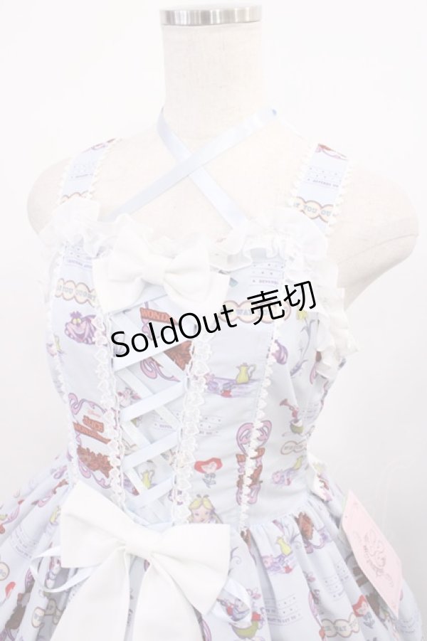 画像4: metamorphose / Disney Alice in Wonderlandジャンパースカートセット 1（通常サイズ） サックス H-25-12-08-1002-ME-OP-NS-ZH (4)