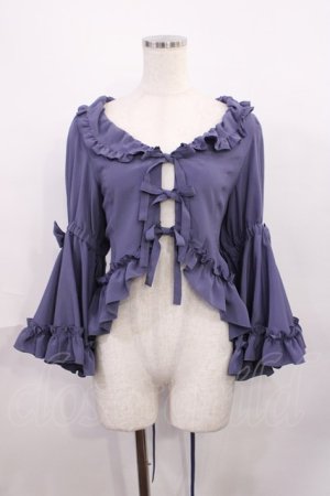 画像: metamorphose / フリル姫袖ボレロ サイズ1 ブルーグレー H-25-12-08-1028-ME-TO-NS-ZH