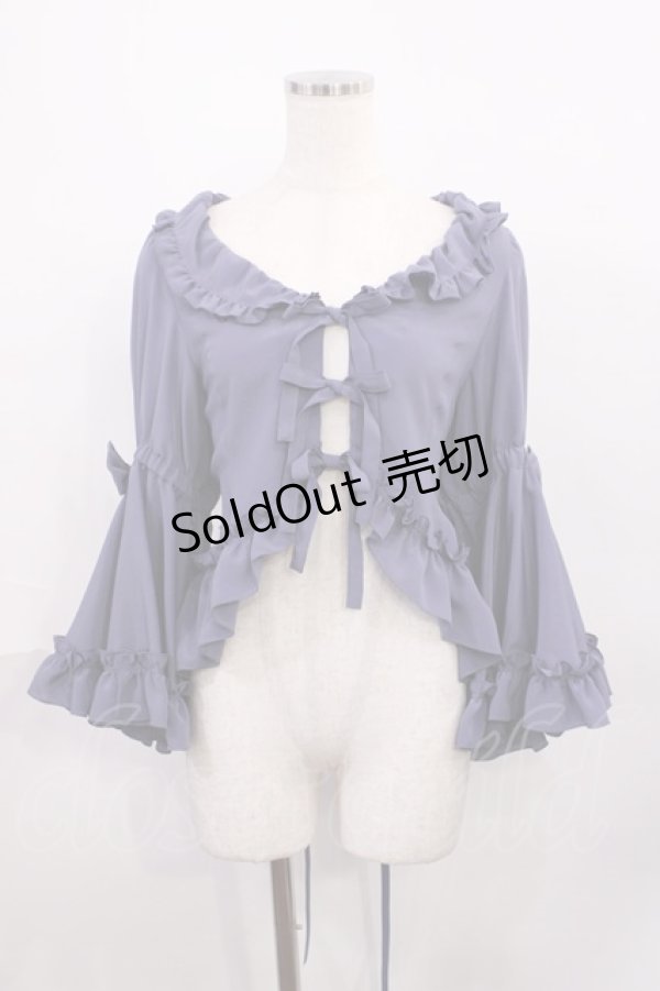 画像1: metamorphose / フリル姫袖ボレロ サイズ1 ブルーグレー H-25-12-08-1028-ME-TO-NS-ZH (1)