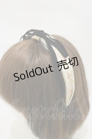 画像: MorunxMuunaStoik / Rose garlandカチューシャ  黒 H-25-12-08-003-EL-AC-KB-ZH