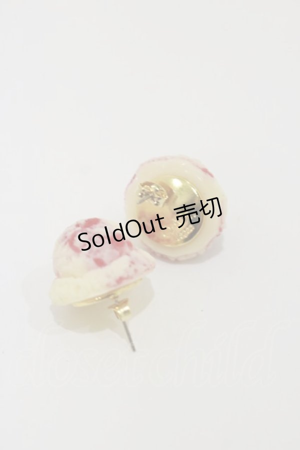 画像2: Q-pot. / Strawberry Yoghurt Petit Ice Creamピアス  ストロベリー H-25-12-08-030-QP-AC-KB-ZH (2)