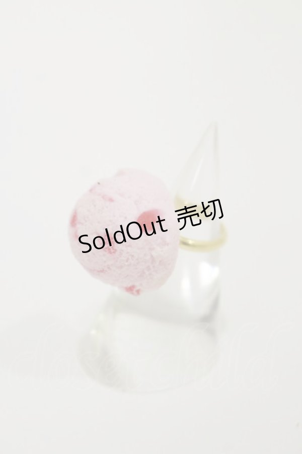 画像1: Q-pot. / Baby/Strawberry Petit Ice Cream Ring  ストロベリー H-25-12-08-031-QP-AC-KB-ZH (1)