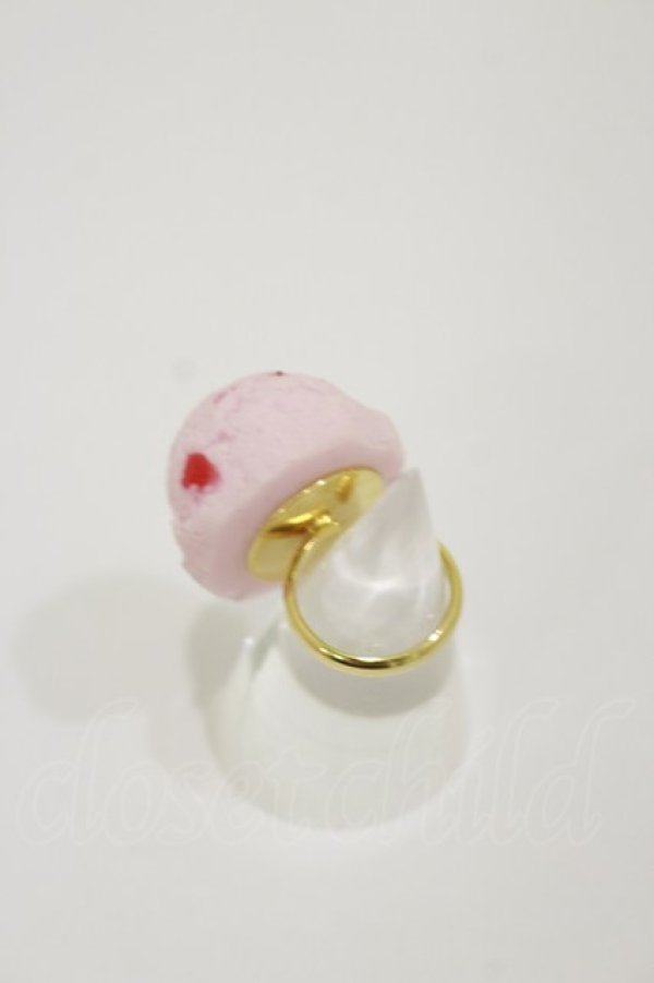 画像2: Q-pot. / Baby/Strawberry Petit Ice Cream Ring  ストロベリー H-25-12-08-031-QP-AC-KB-ZH (2)