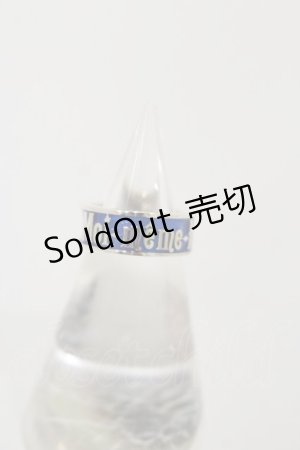 画像: Moi-meme-Moitie / M-m-Mロゴリング 5号 シルバー×ブルー H-25-12-08-032-MO-AC-KB-ZH