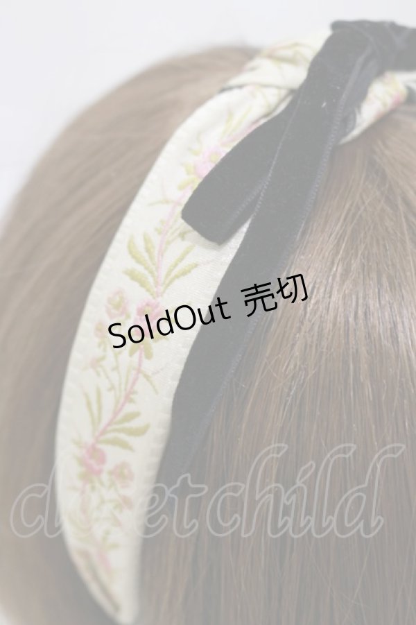 画像2: MorunxMuunaStoik / Rose garlandカチューシャ  黒 H-25-12-08-003-EL-AC-KB-ZH (2)