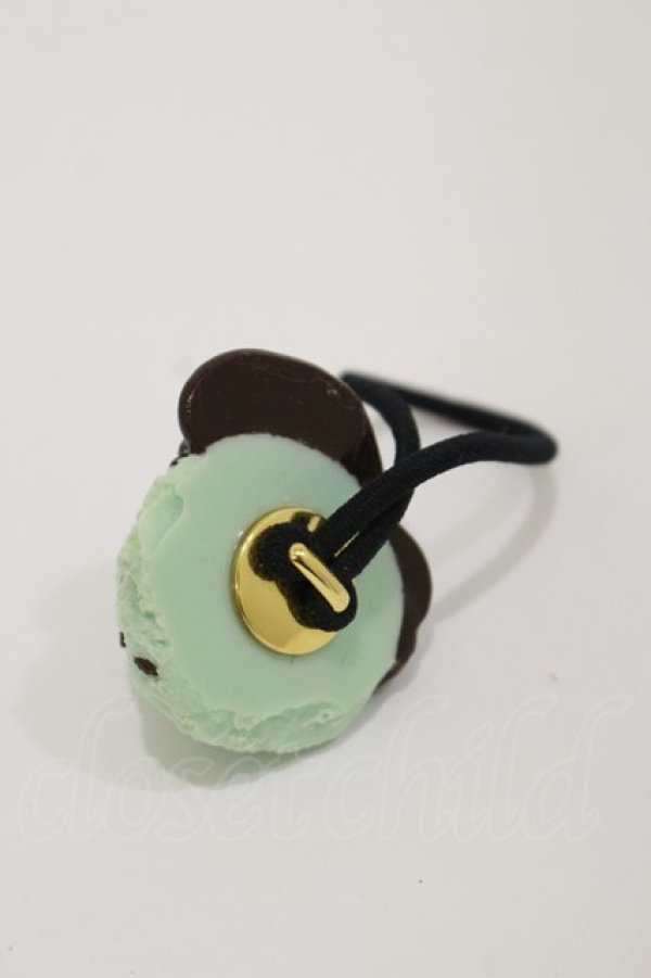 画像2: Q-pot. / Sauced Mint Chocolate Ice Creamヘアゴム  ミントチョコ H-25-12-08-034-QP-AC-KB-ZH (2)