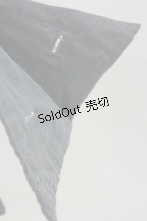 画像4: alice auaa / ガーゼフリルロングブラウス  グレー H-25-12-08-050-AA-BL-KB-ZH (4)