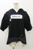 画像1: MILK / MILKトイトップス  ブラック H-25-12-08-051-ML-TO-KB-ZH (1)