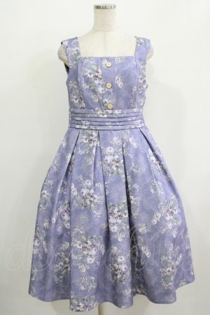 画像: Forest Wardrobe（海外ロリータブランド） / 森林のかご2.0 花柄ワンピース L 小バラ（紫） H-25-12-09-001-LO-OP-NS-ZH
