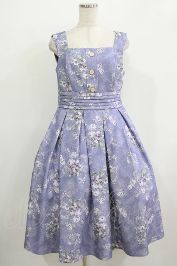 画像1: Forest Wardrobe（海外ロリータブランド） / 森林のかご2.0 花柄ワンピース L 小バラ（紫） H-25-12-09-001-LO-OP-NS-ZH (1)