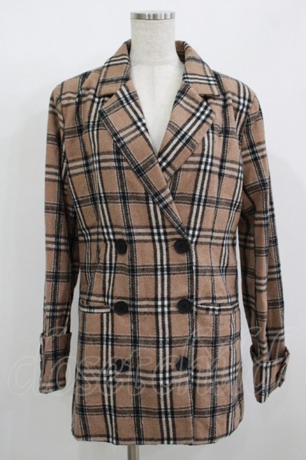 画像1: Melt the lady / ダブルボタンジャケット Free キャメル H-25-12-09-027-PU-JA-NS-ZH (1)