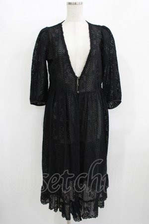 画像: axes femme / 総レースガウン M ブラック H-25-12-09-029-AX-TO-NS-ZH