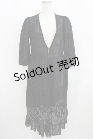 画像: axes femme / 総レースガウン M ブラック H-25-12-09-029-AX-TO-NS-ZH