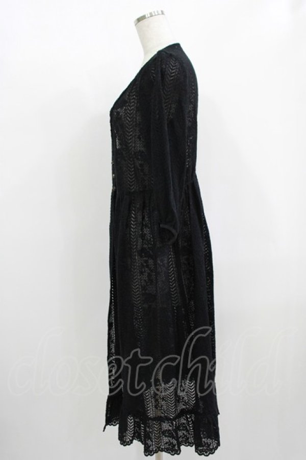 画像2: axes femme / 総レースガウン M ブラック H-25-12-09-029-AX-TO-NS-ZH (2)