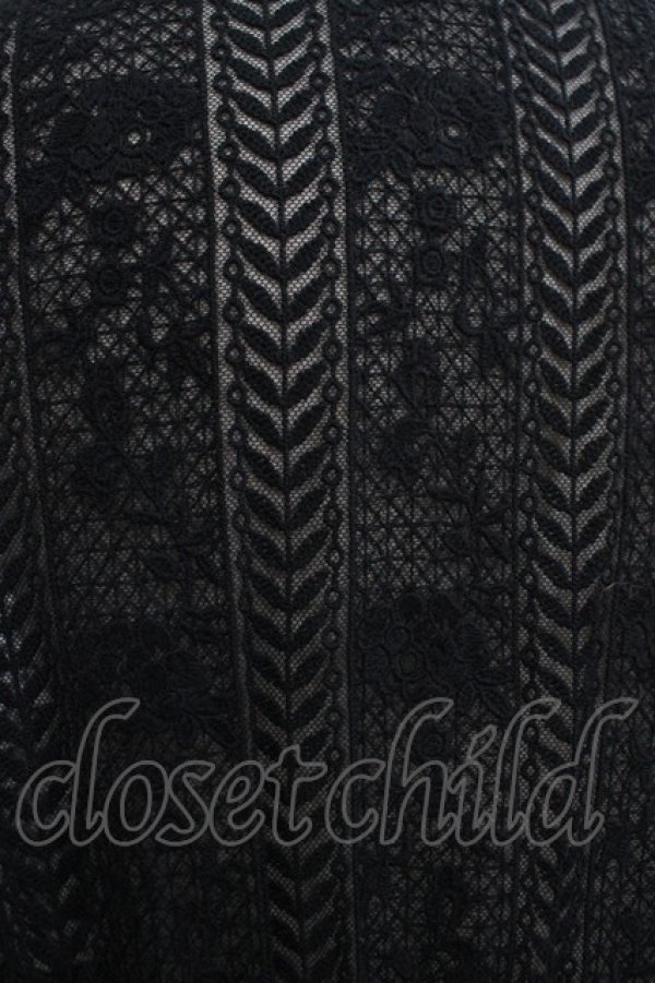 画像4: axes femme / 総レースガウン M ブラック H-25-12-09-029-AX-TO-NS-ZH (4)